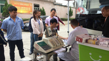 正航業務部小吳現場輸血液圖