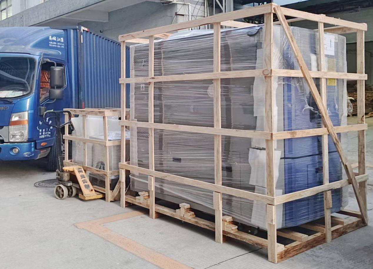 電磁振動臺發貨青島老客戶公司